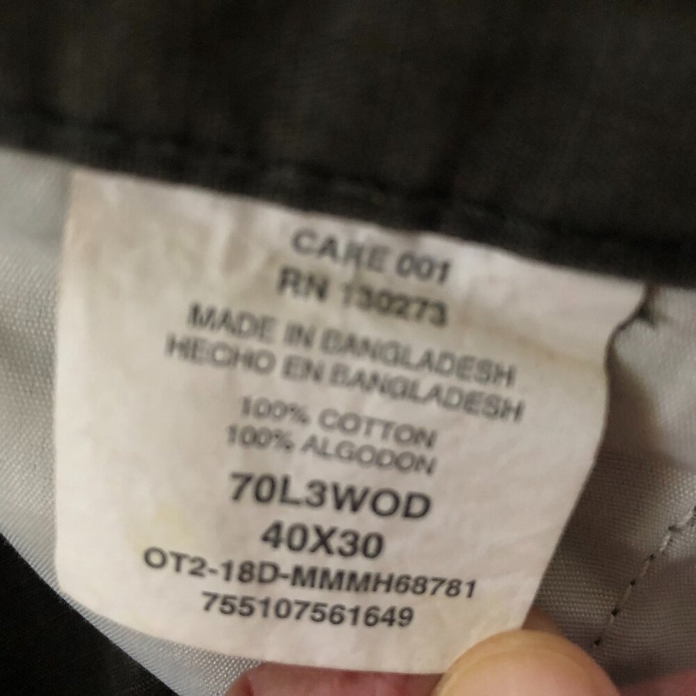 WRANGLER AUTHENTIC ISSUE CARGO PANTS SIZE 40x30 ZIP FRONT - Picture 4 of 10